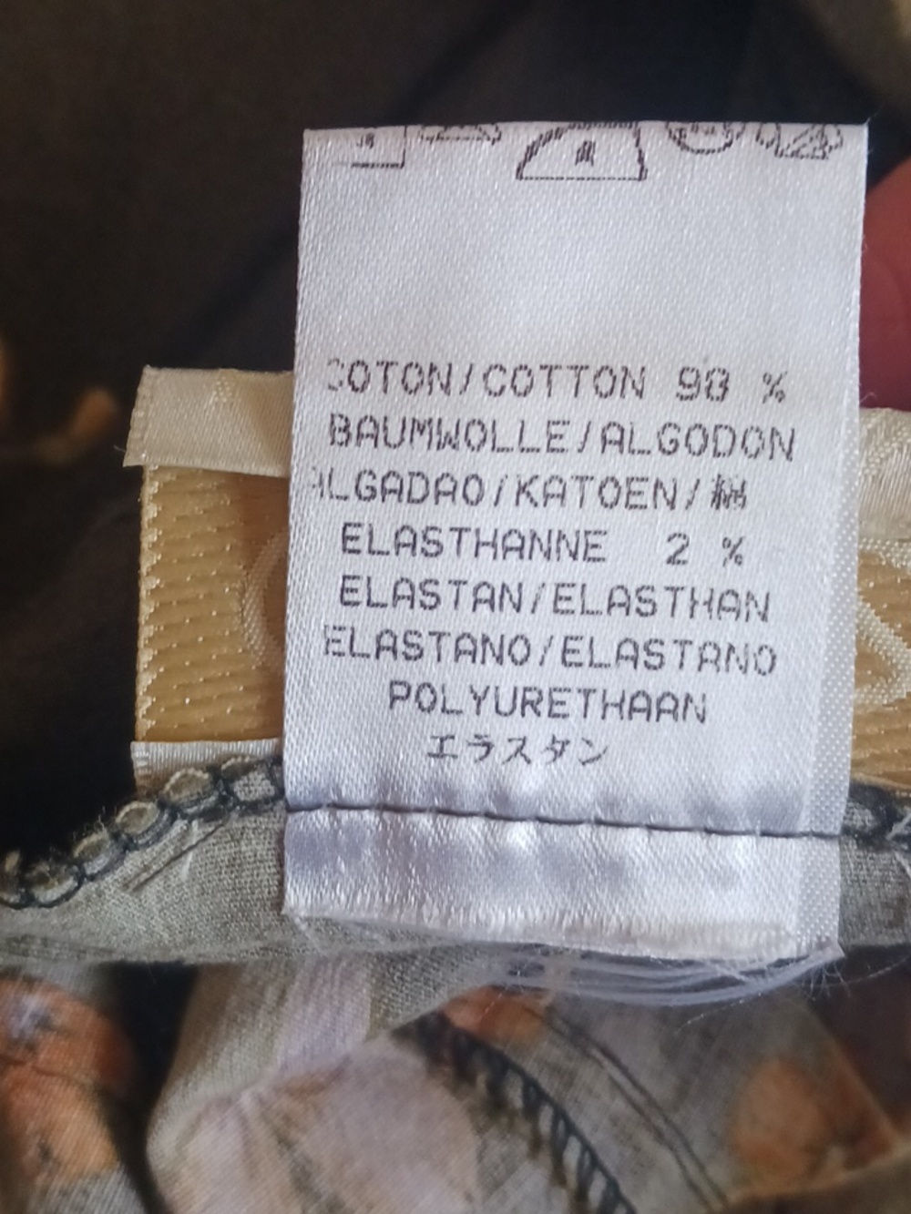 VINTAGE Capri Pants/"Cache".,sz Small, Olive Color/ Muti Florals Design..NEW - Picture 14 of 16